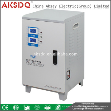 Les ventes chaudes sont TND Single Service Servo Motor Automatique Full Copper 10kva 220V AC Tension Stabilizer Chine Zhejiang Factory